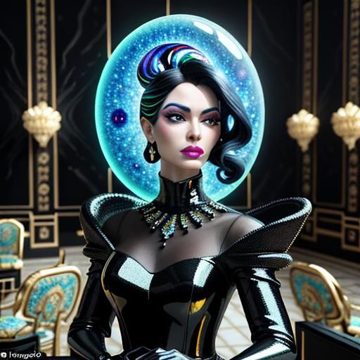 Psychedelic Granite Formation in 3D CGI