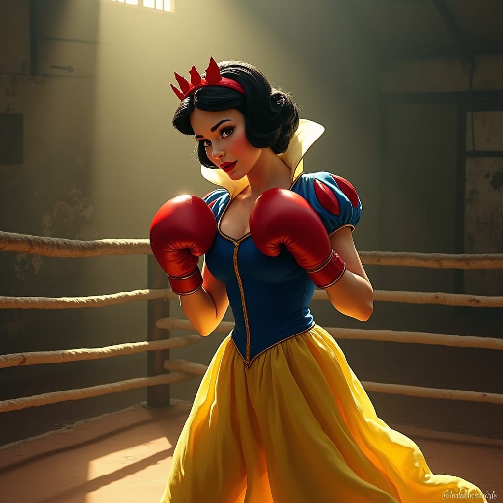 Snow White Ready to Box, Digital Art