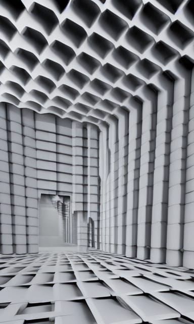 Castle City: New Objectivity Brutalist Retropunk CGI