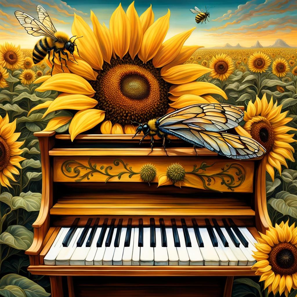 Insects and piano