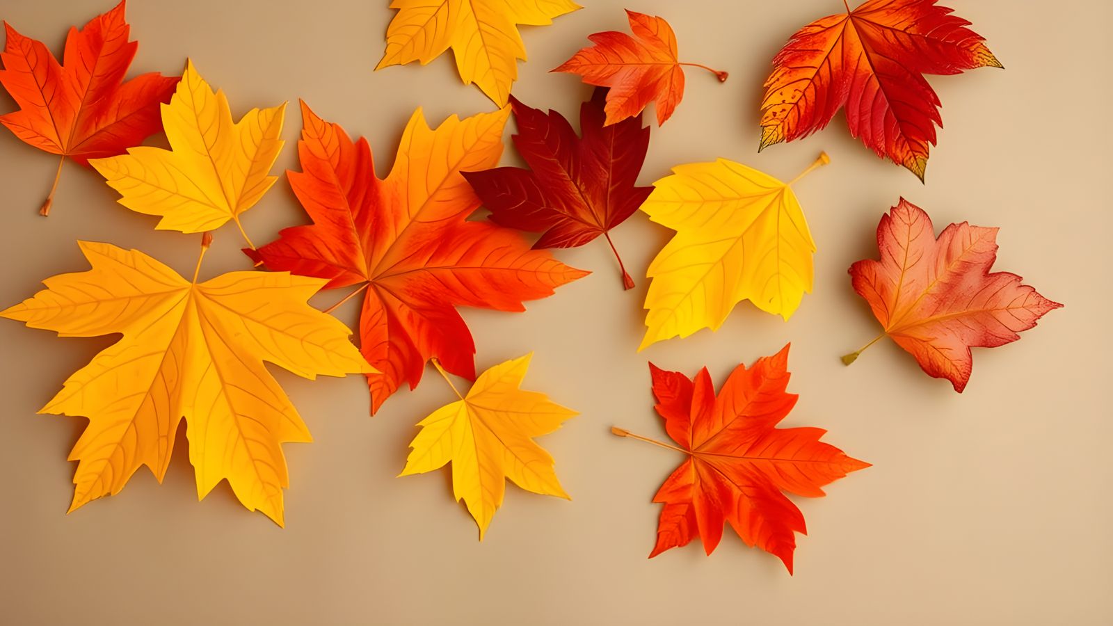 Child's Autumn Leaf Collage: Photography Style