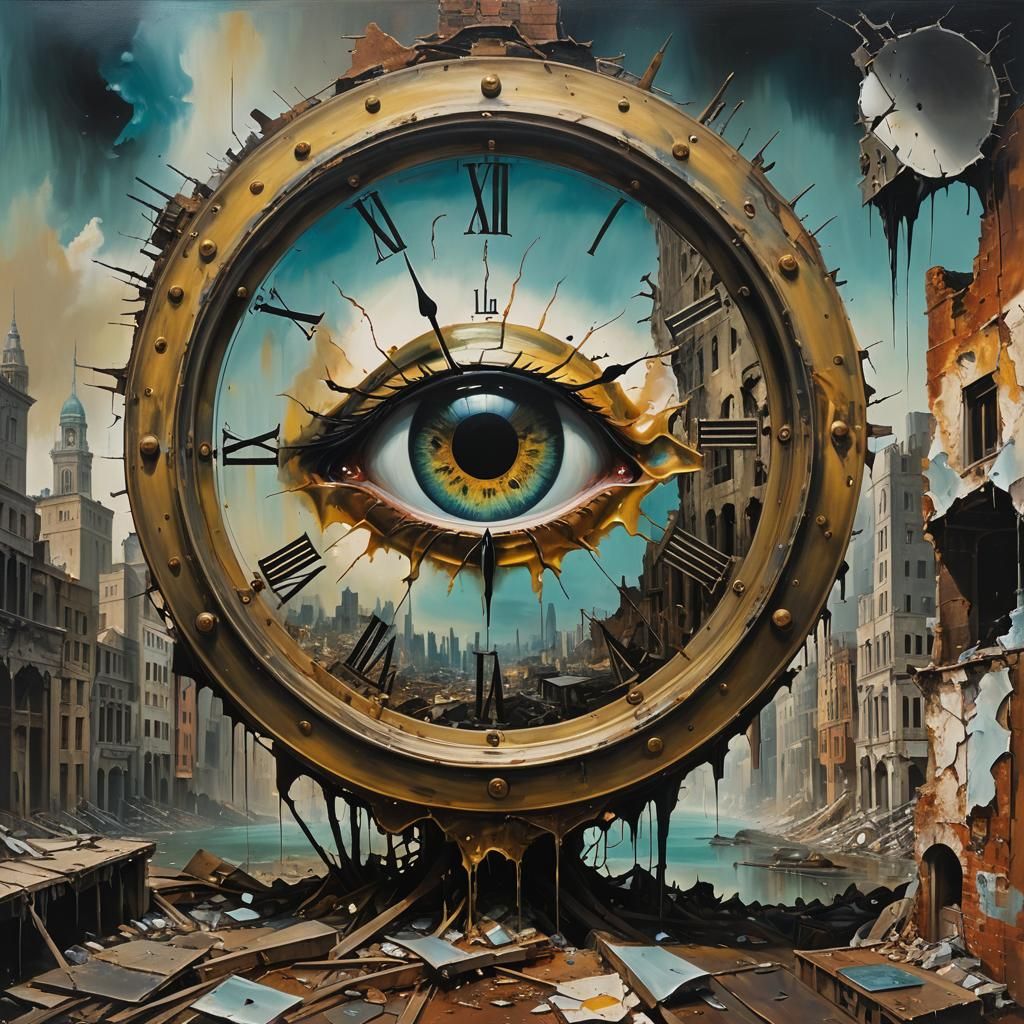 Surreal Eye Reveals Decaying Dystopian City