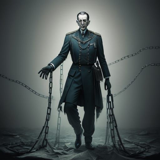 Distorted Asylum Warden Flickers Between Realities in Surrea...