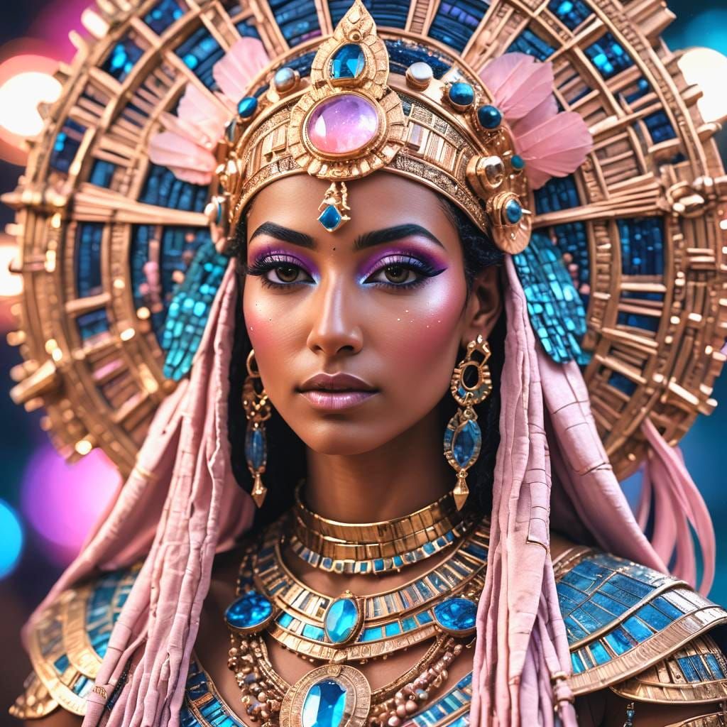 Goddess Isis: Egyptian High Priestess Portrait