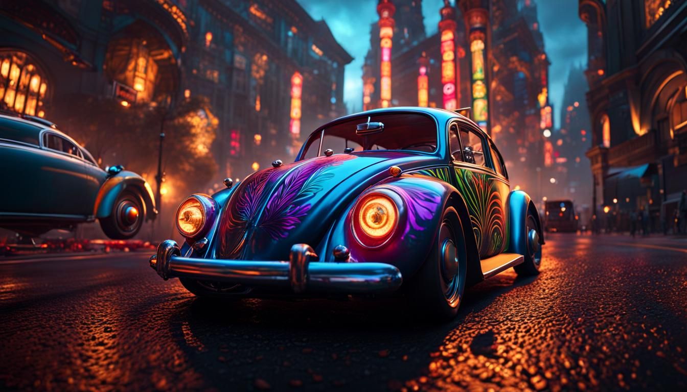 Macabre Bug's-Eye View of Impending Car Crash