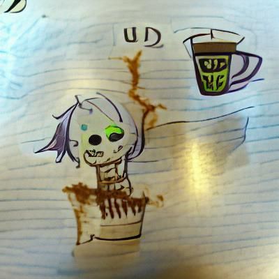 Undead Child's Drawing of Coffee