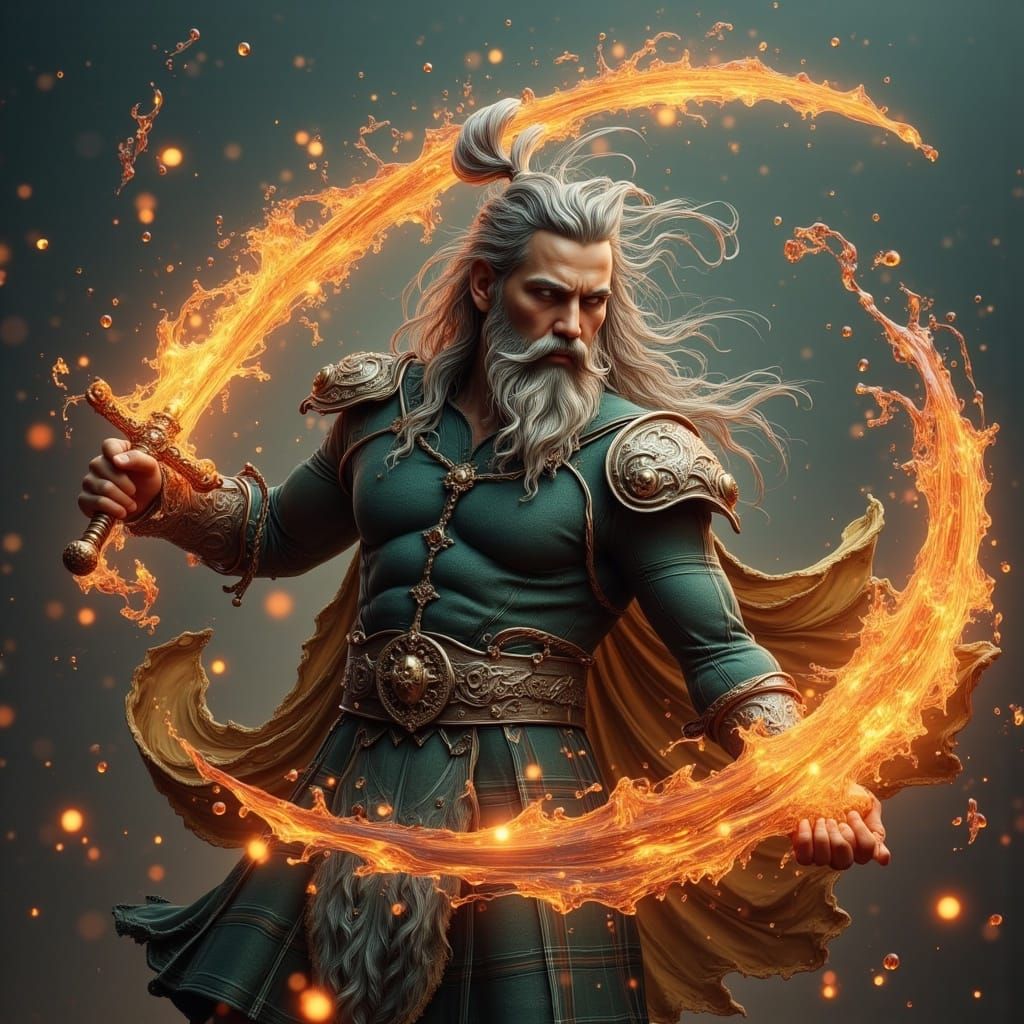 Highland Fury in Fiery Combat