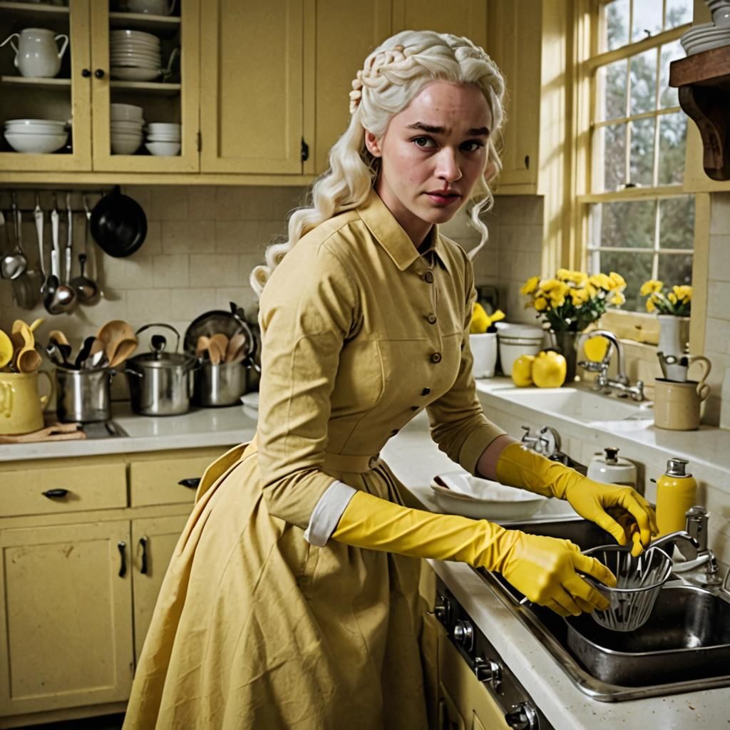 Daenerys Targaryen in Retro Kitchen Attire