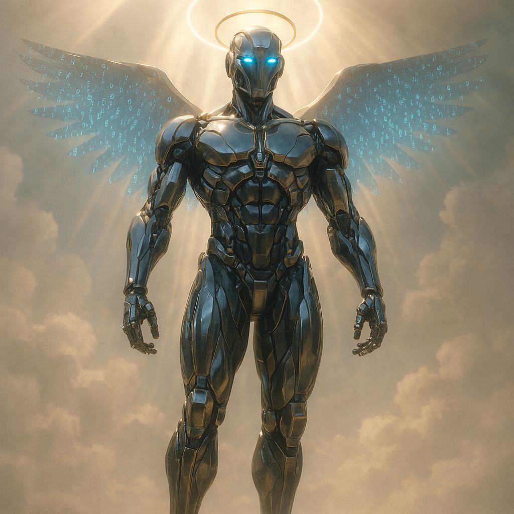 Divine Chrome God Ascends to Heaven
