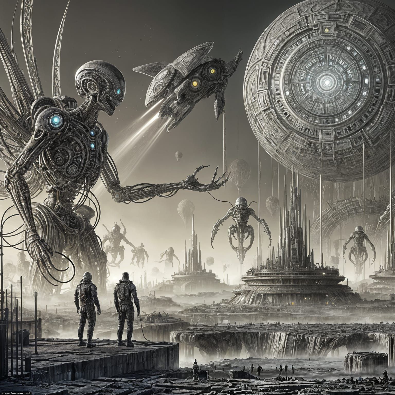 Biomechanical Aliens Make First Contact in Gothic Setting