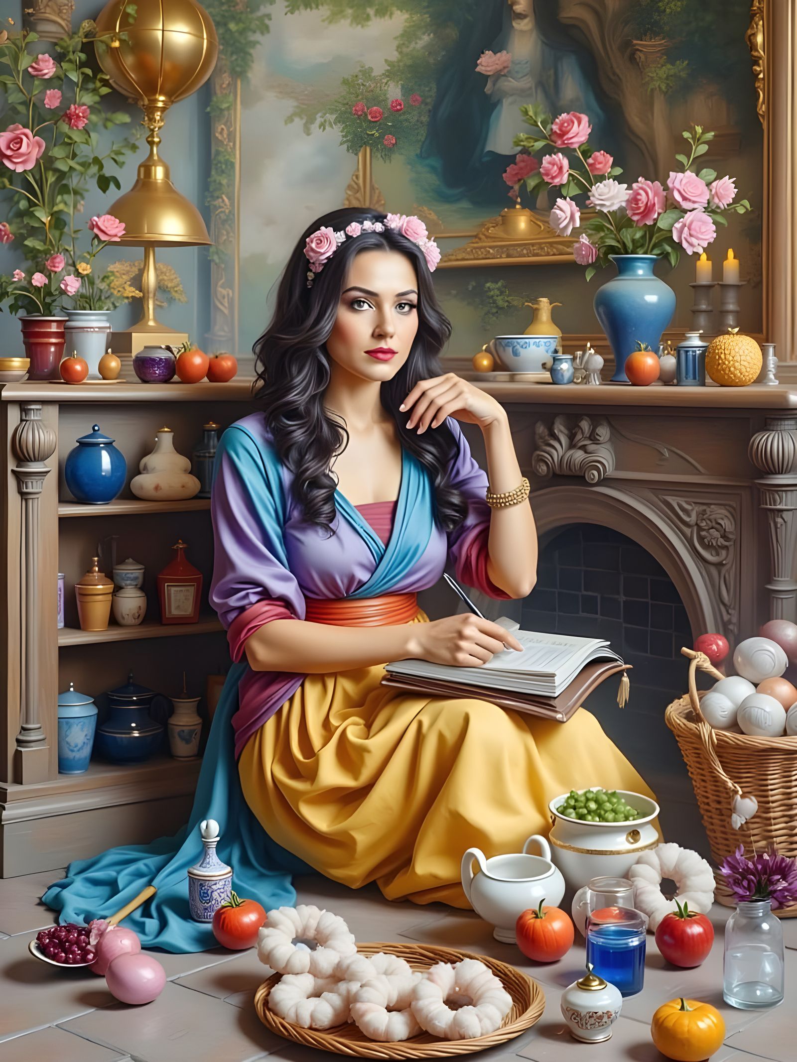 Snow White in Whimsical Watercolor