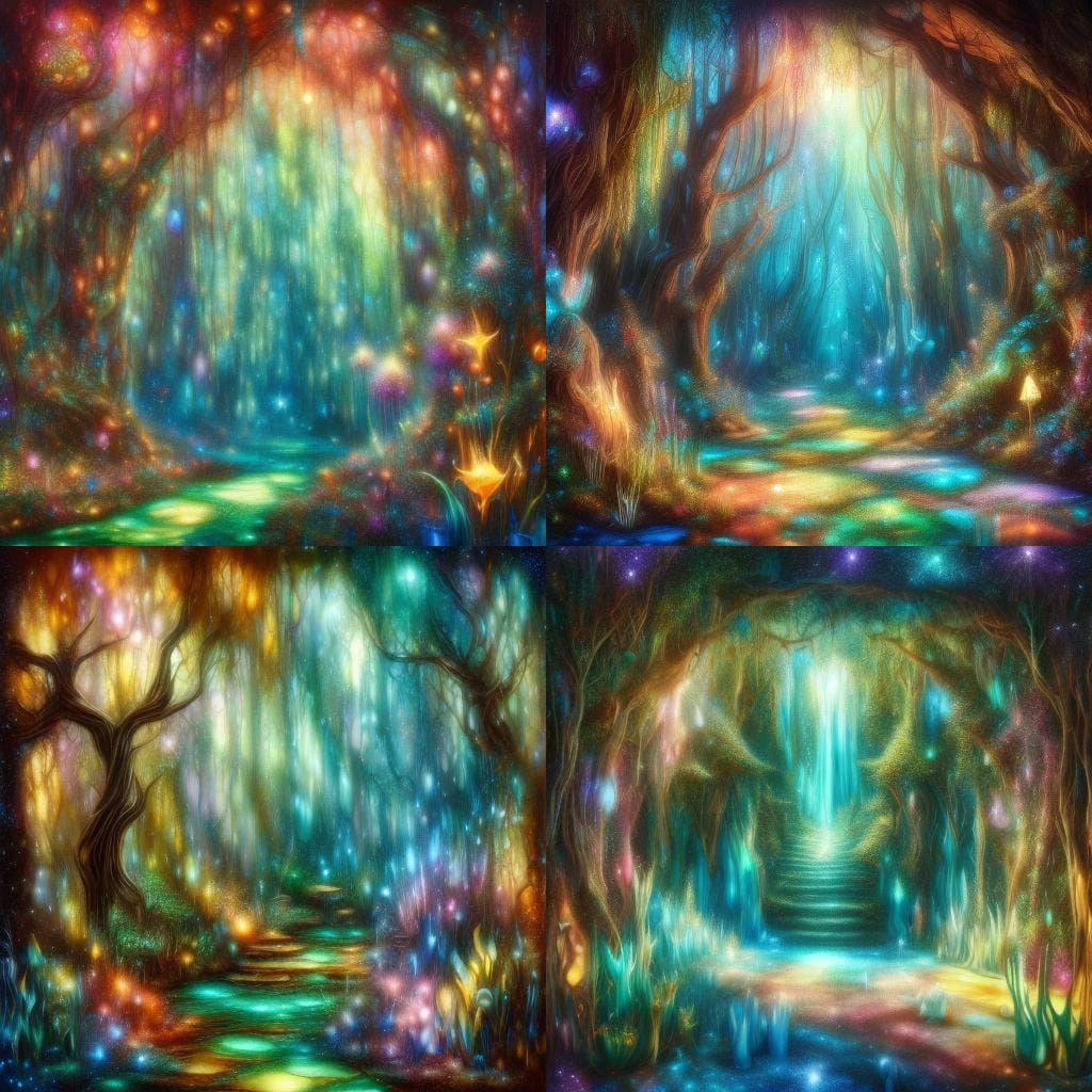 Psychedelic Fairy Sanctuary in Whimsical Valley