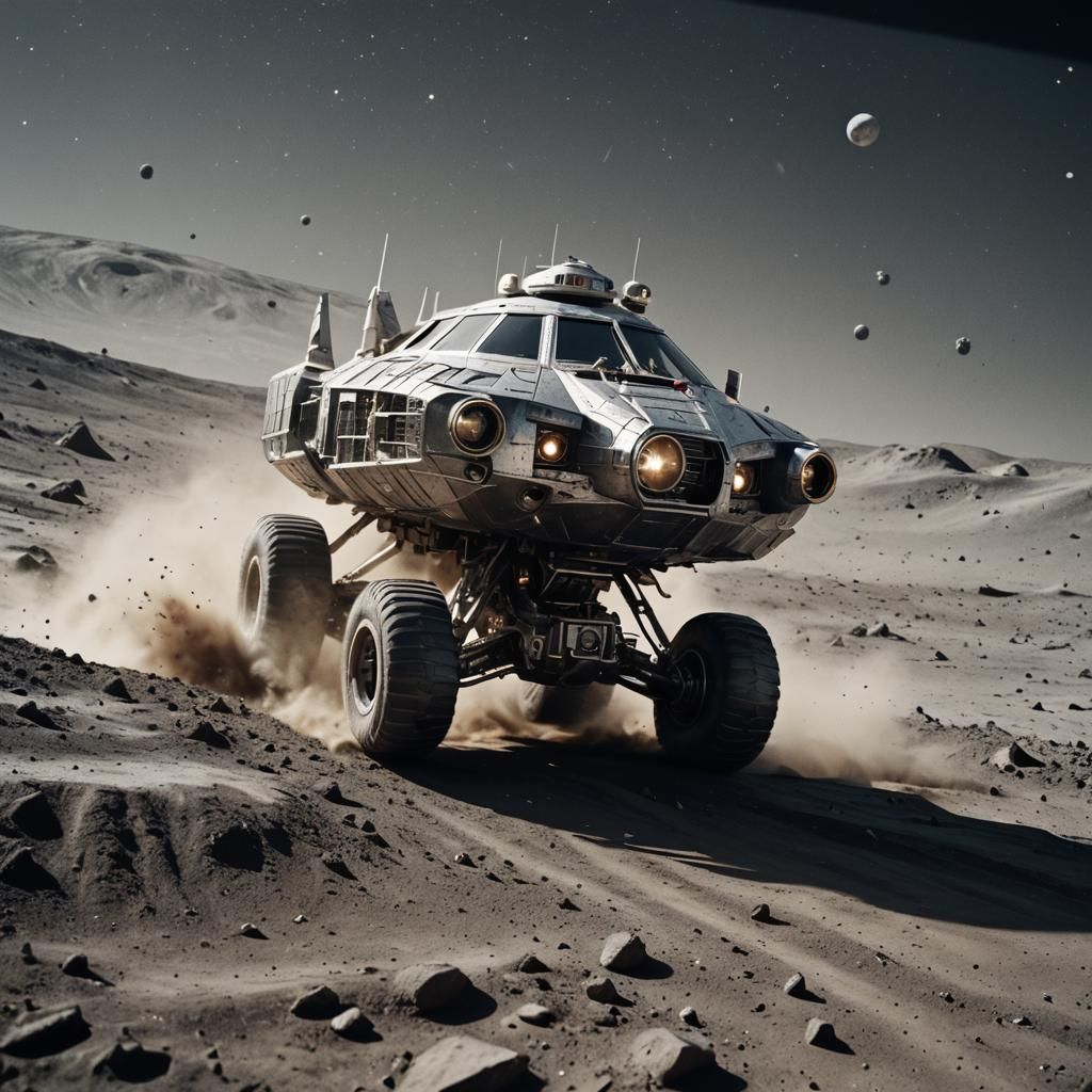 Suzuki Spacecraft Lands on Moon in Gritty Film Style