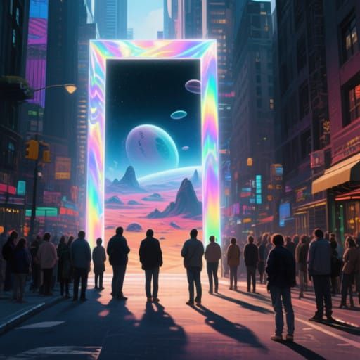 Portal to Alien World Opens in City Street