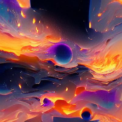 Galactic Sunset Fire Dimensions in Unreal Engine