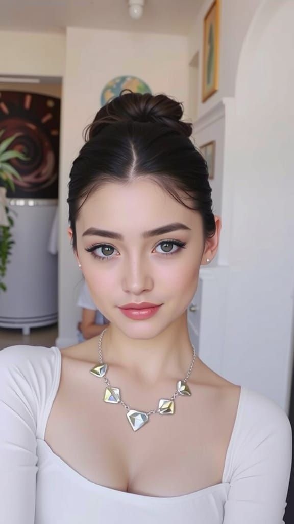 Two Captivating Females in Futuristic Realism