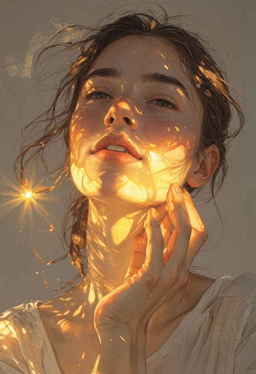 Sunlit Portrait: Dreaming of the Future