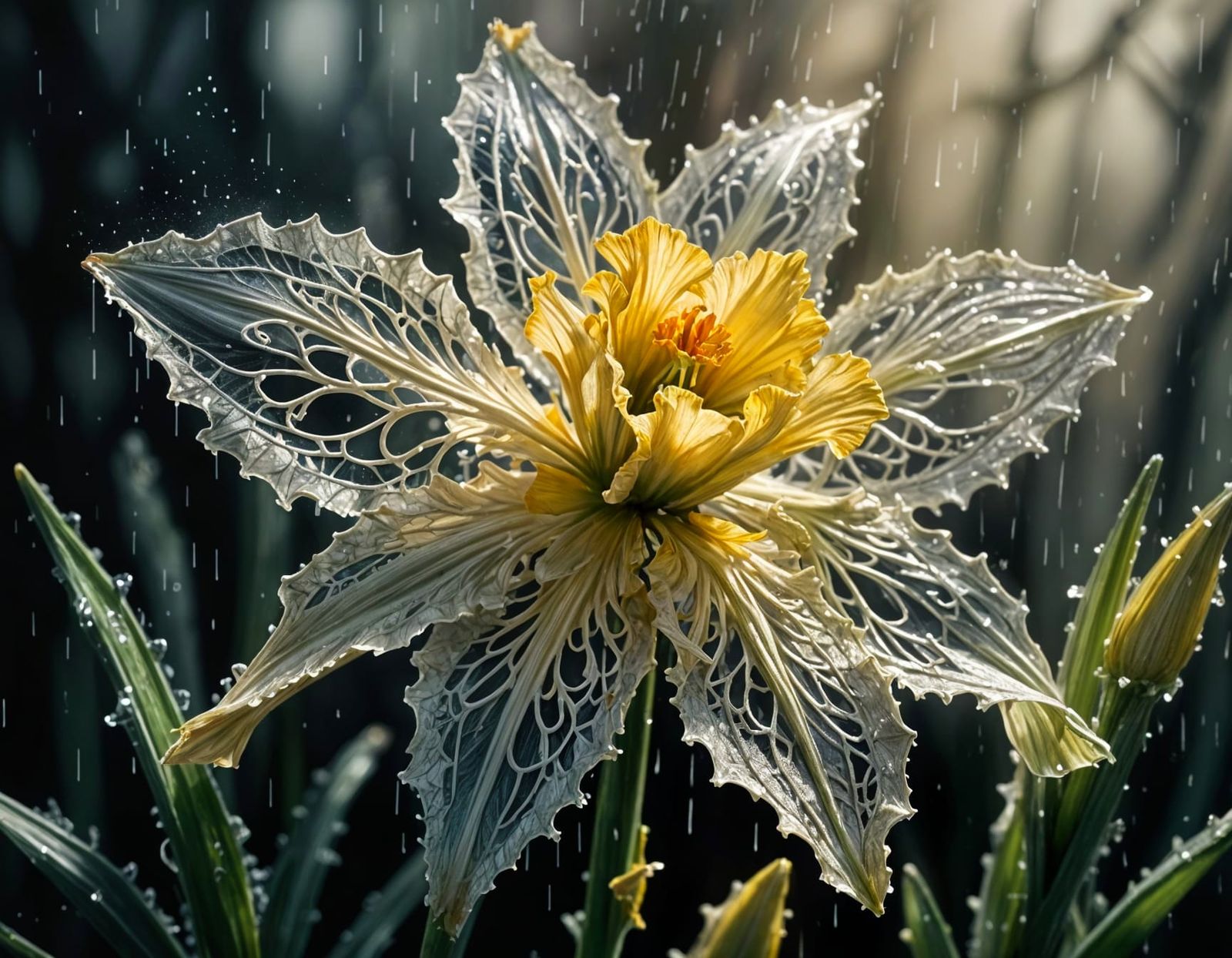 Whimsical Spring Floral in Pastel Ink