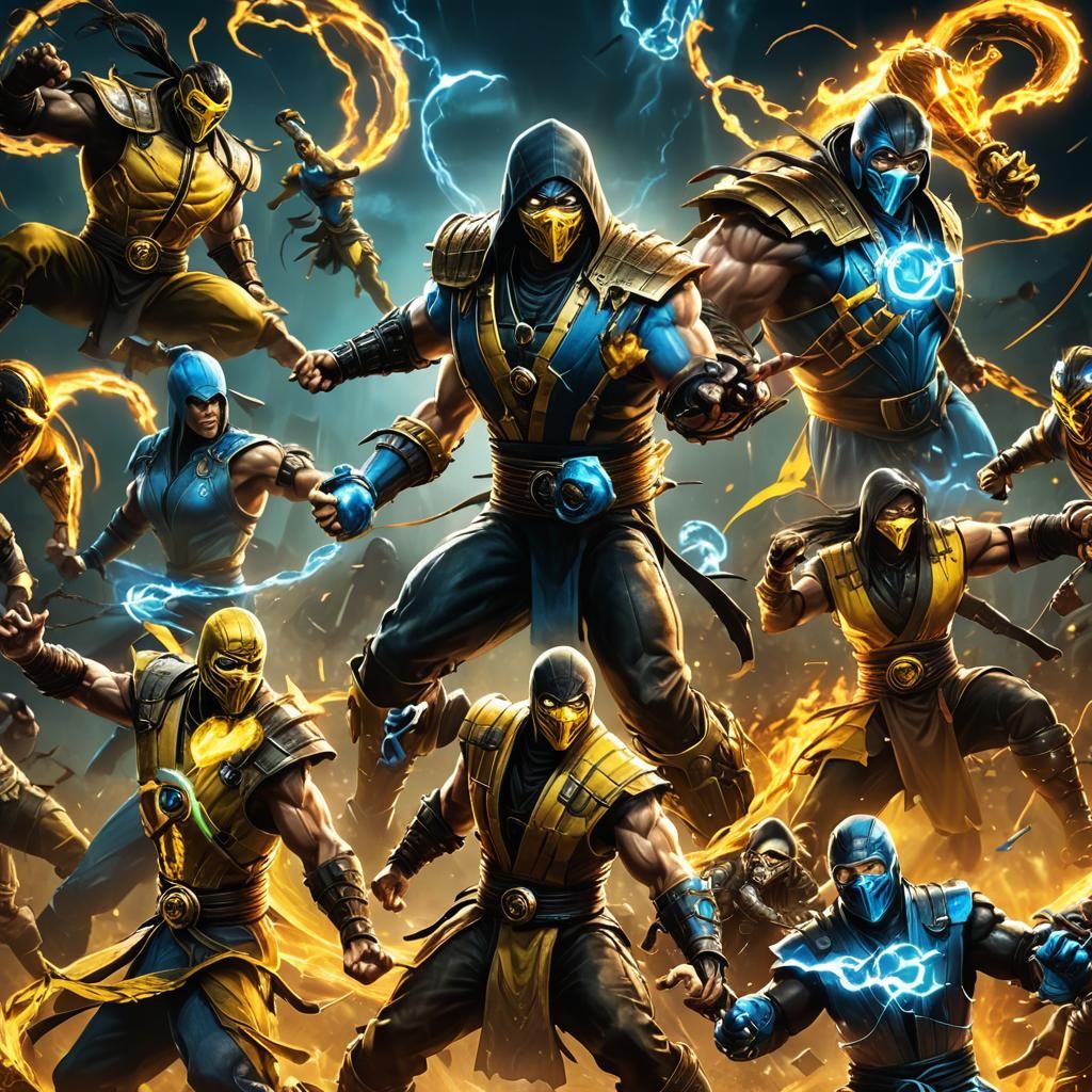 High-Octane Mortal Kombat Concept Art in 3D