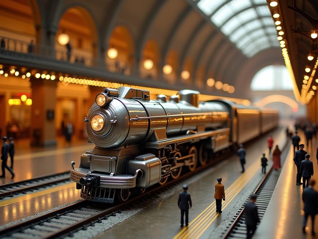Streamline Moderne Locomotive at Grand Central Station
