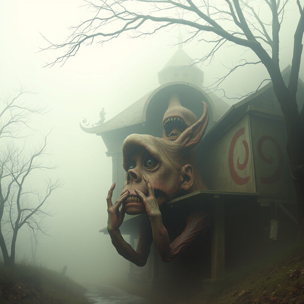 Foggy, Grotesque Scene of Decay