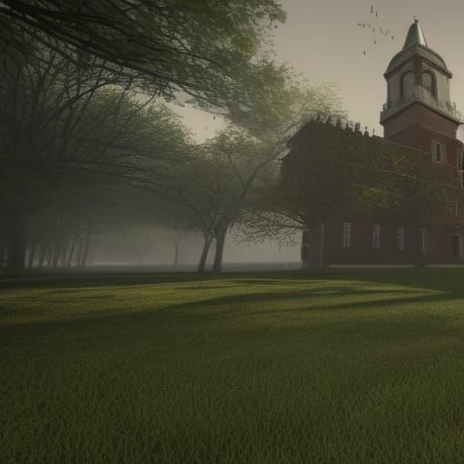 Lovecraftian University Campus in São Paulo, 3D Render