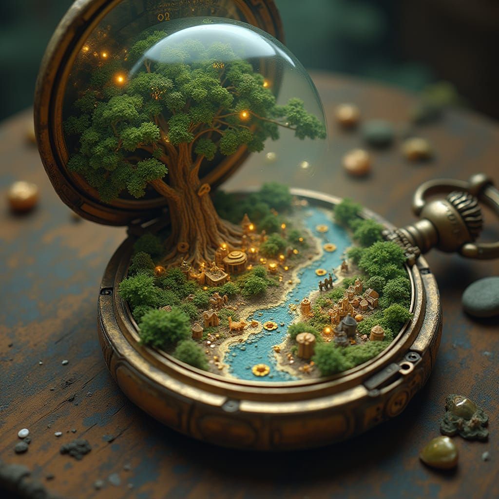 A Timeless World Unfolds within an Ancient Pocket Watch