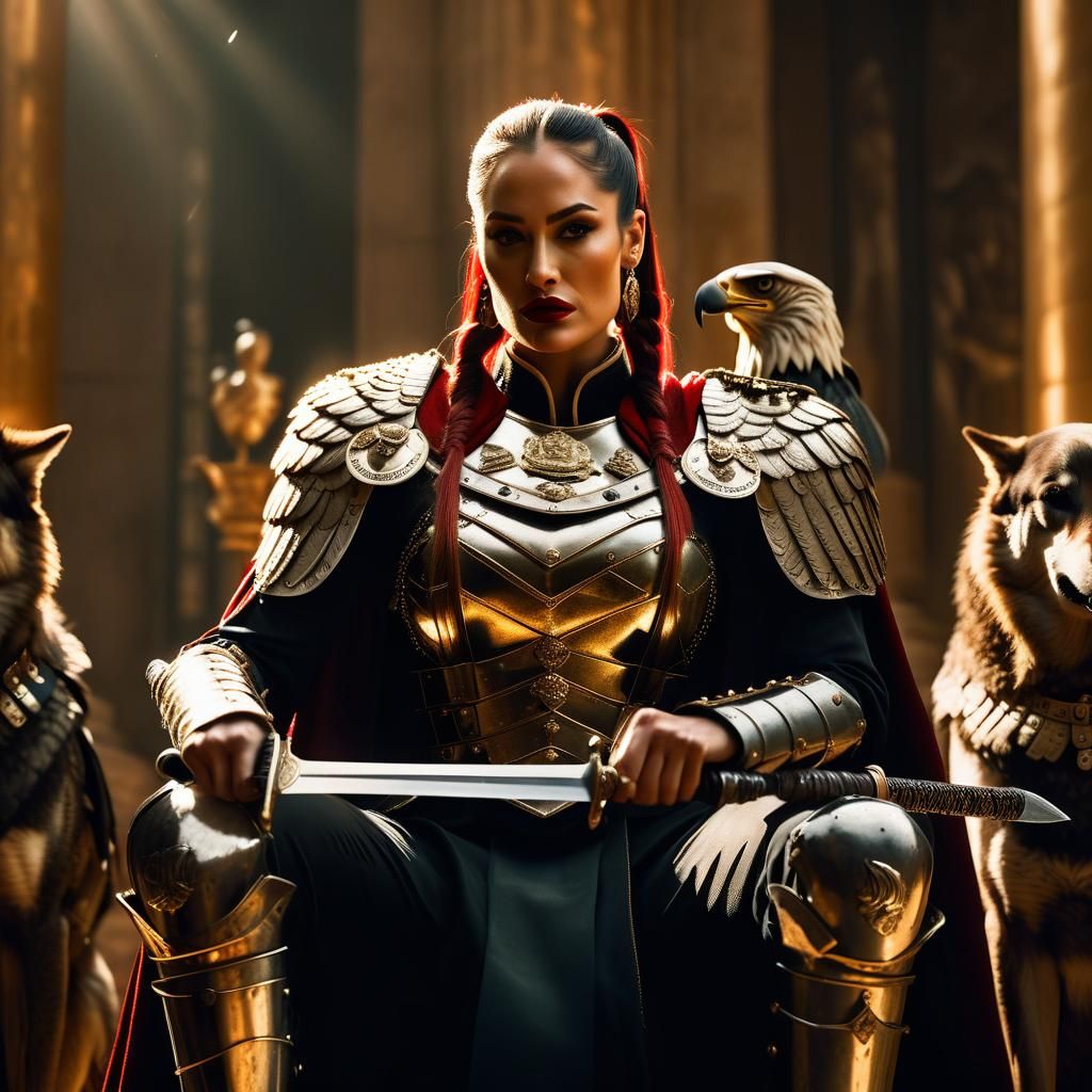 Roman Officer Nikki Bella in Film Noir Style