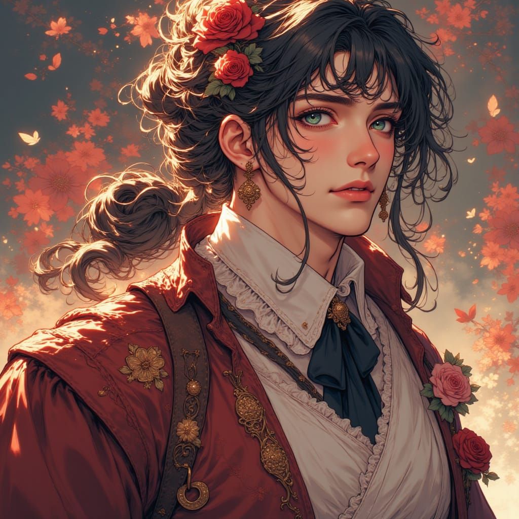 Male Samurai in Hiroya Oku Style