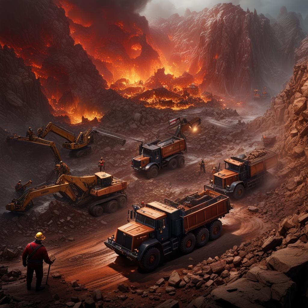 Mining Disaster: Deep Color Fantasy Concept Art