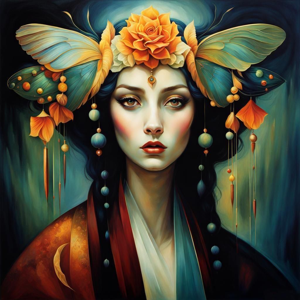 Surreal Portrait Masterpiece in Illustrative Style