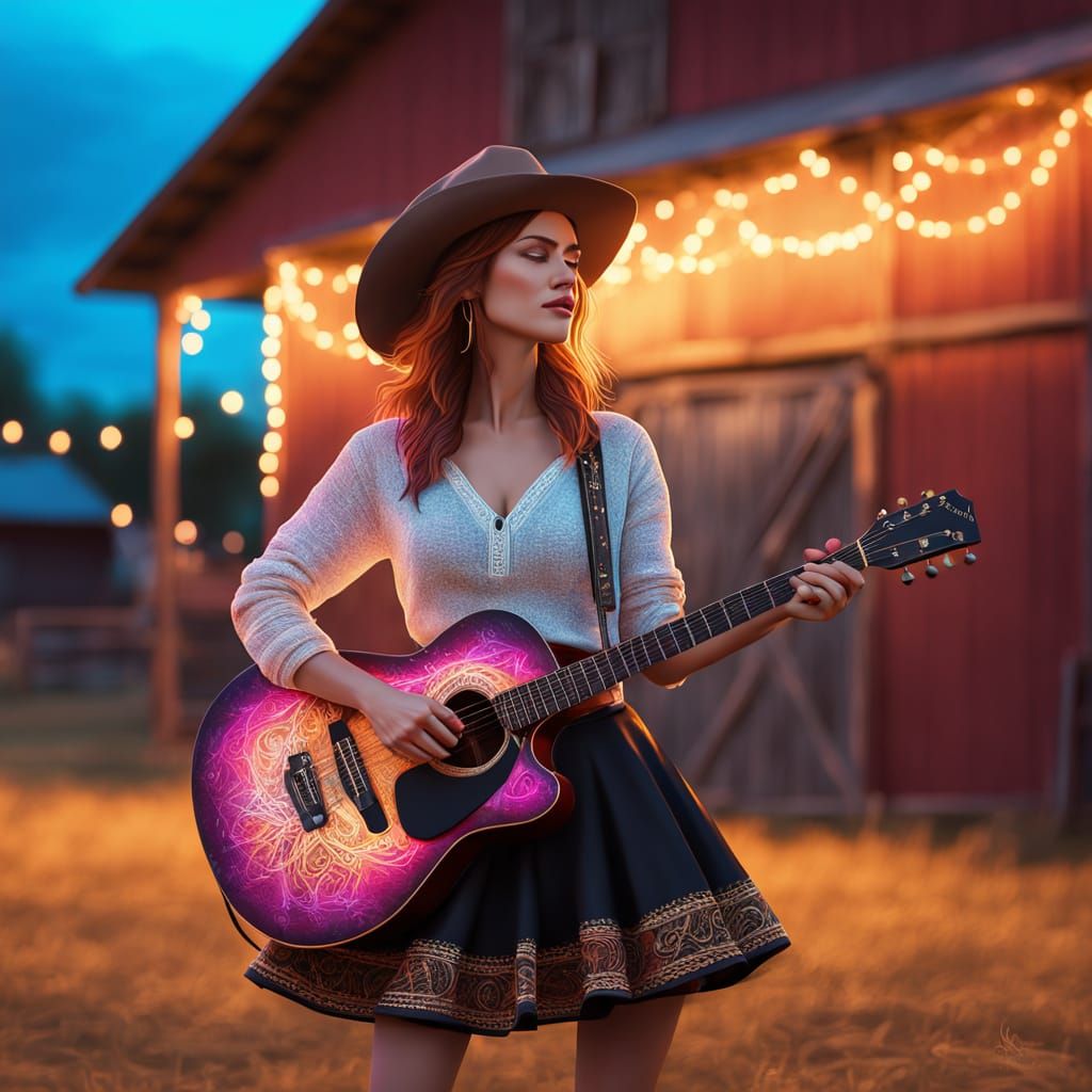 Singing my heart out, with my guitar n pout