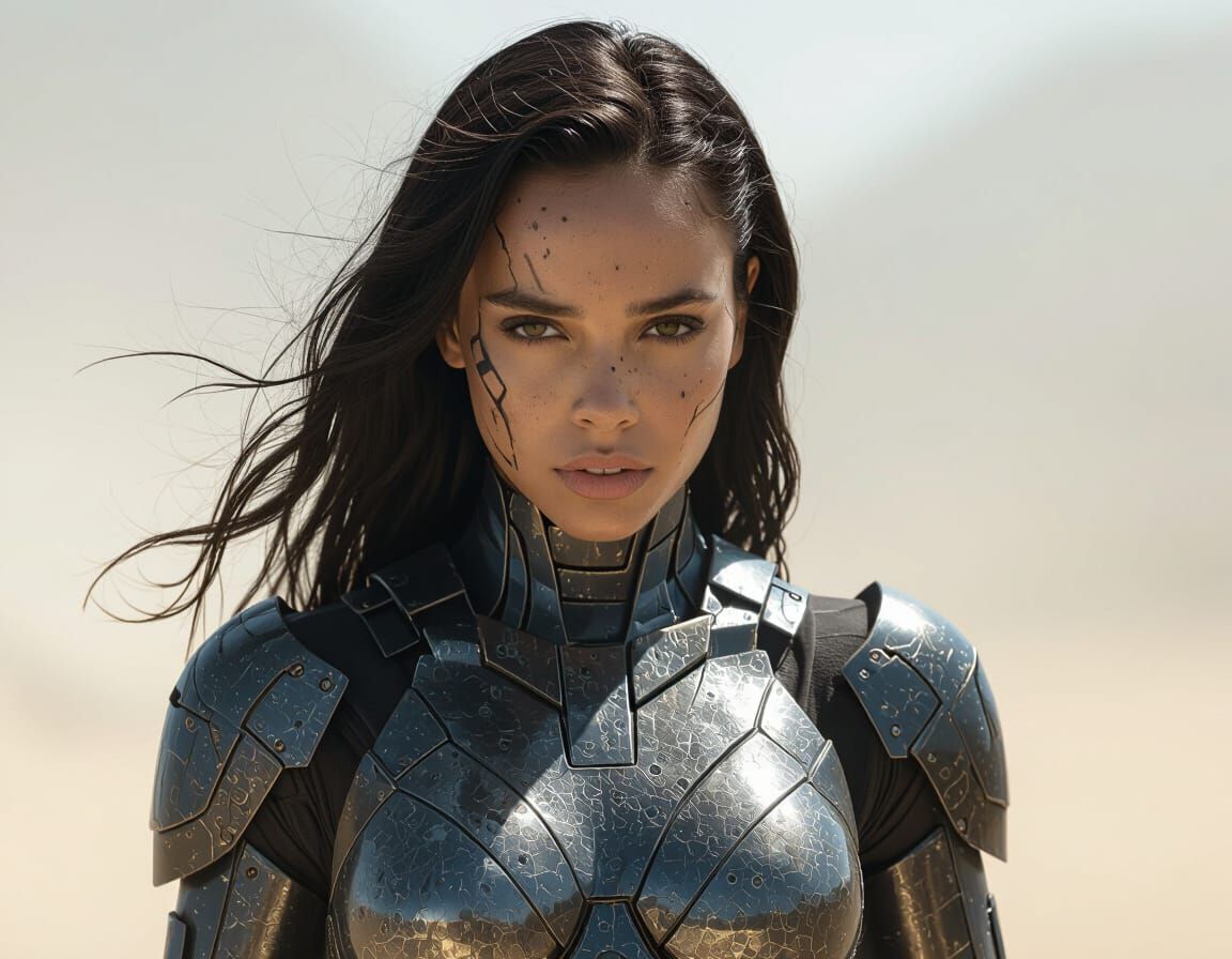 Black Heroine with Magnetic Metal Body Exhausted After Battl...