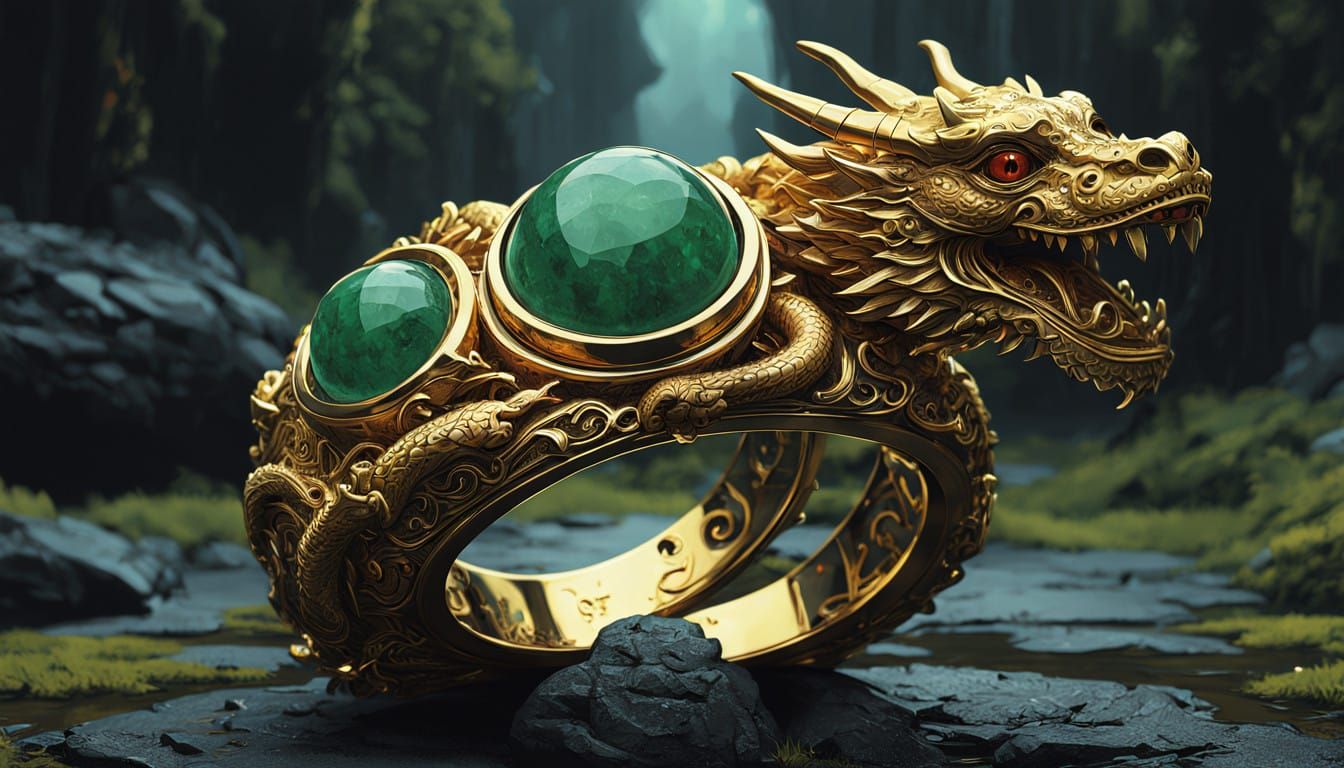 Dragon Ring in Luxurious Fantasy Style