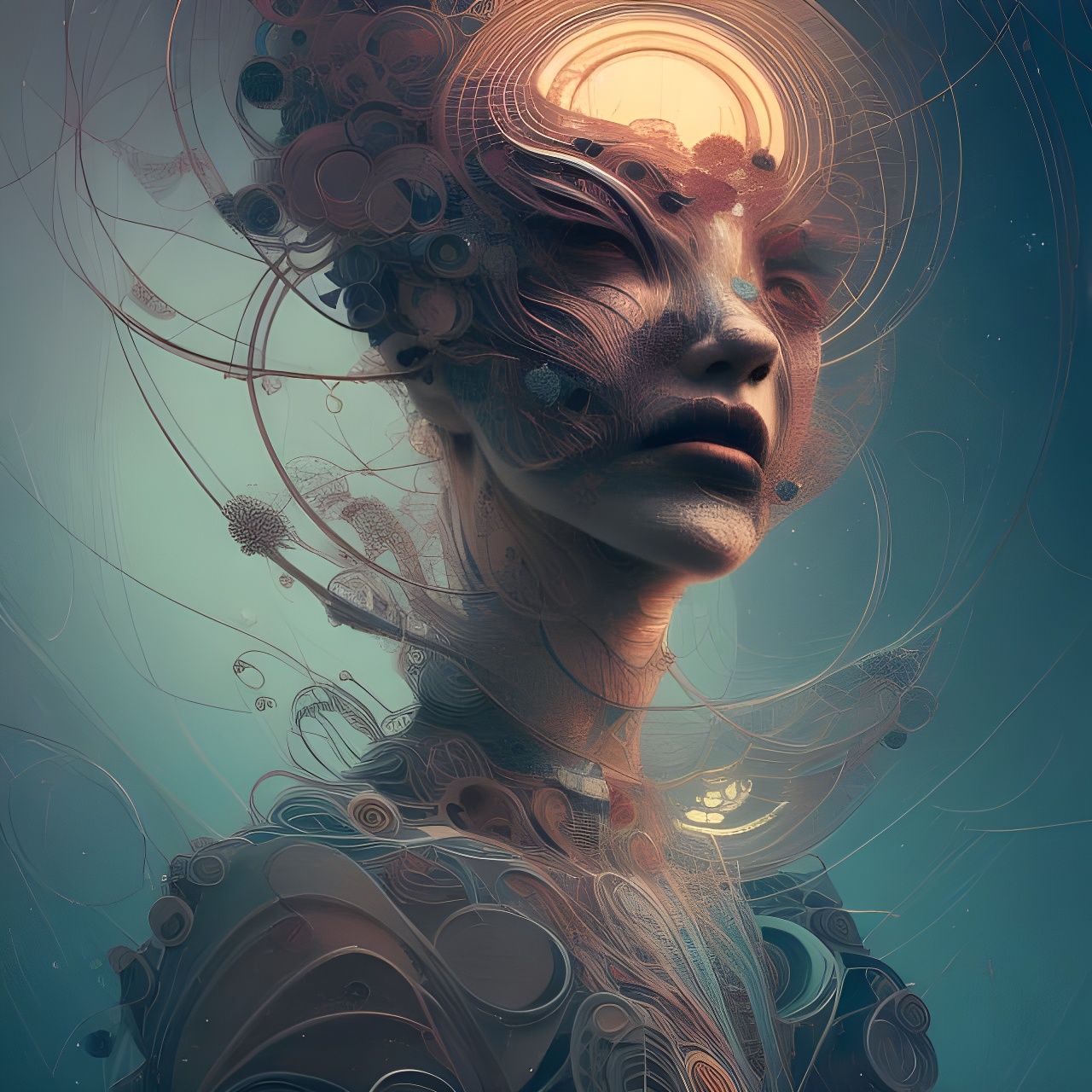 Surreal Liminal Space in Sci-Fi Hyperrealism