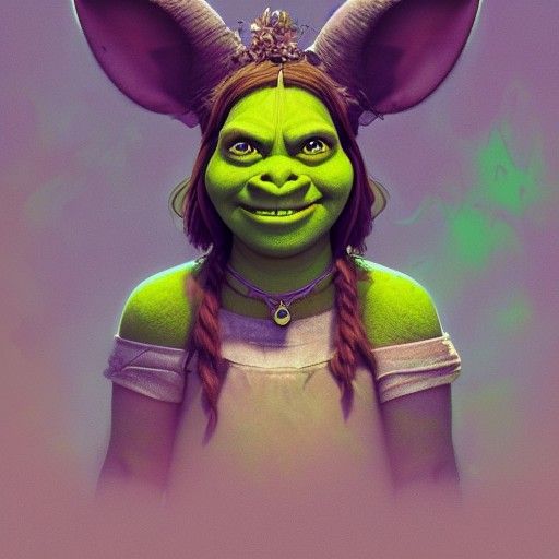 Sinister Shrek and Creation Goddess in Cosmic Horror