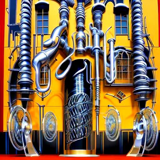 Spirograph of Stars with Prismatic Reflections