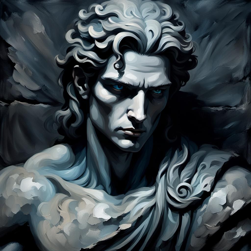 Nephilim Portrait in Dark Baroque Style