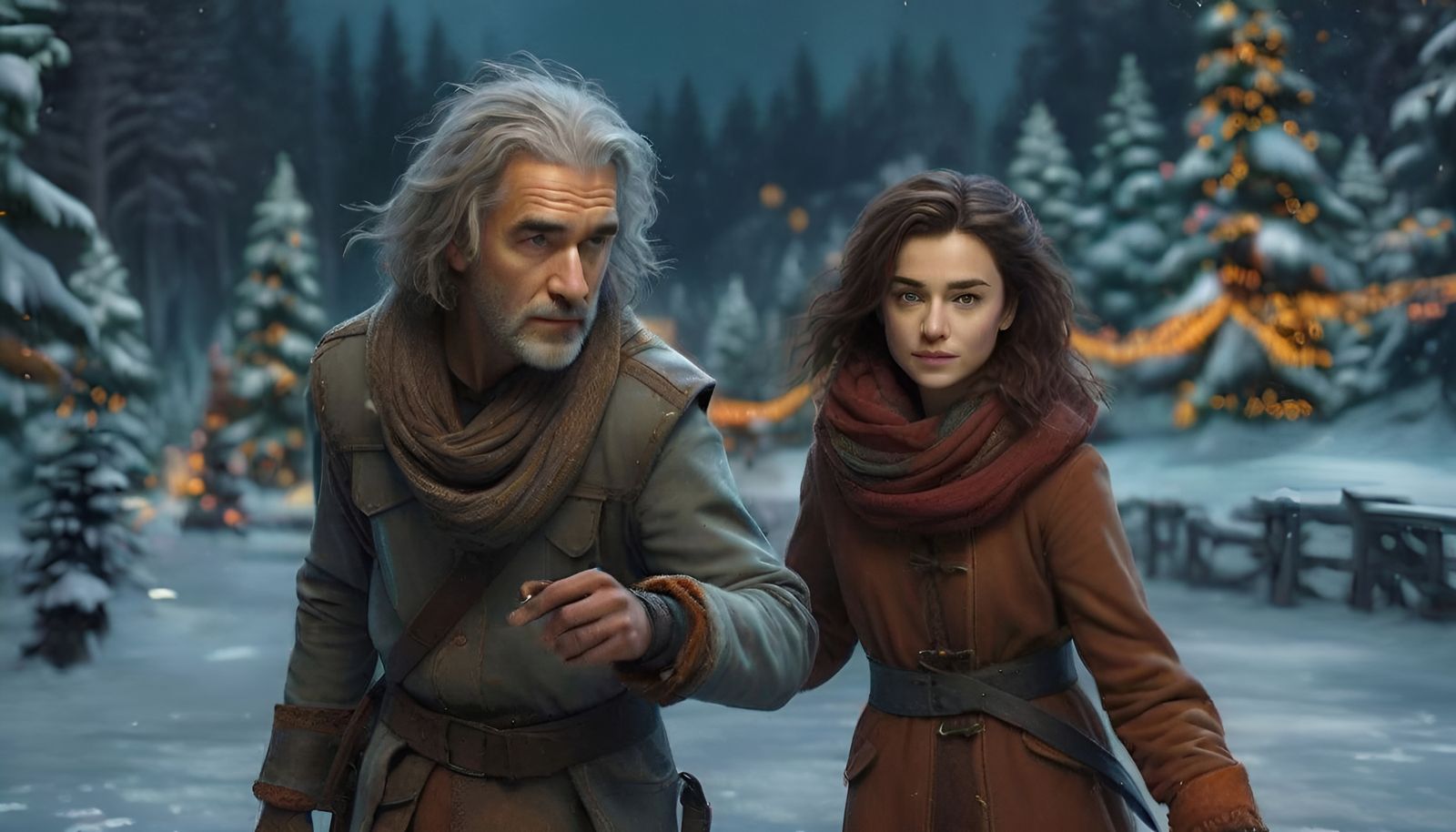 Alagos and Julia ice skating