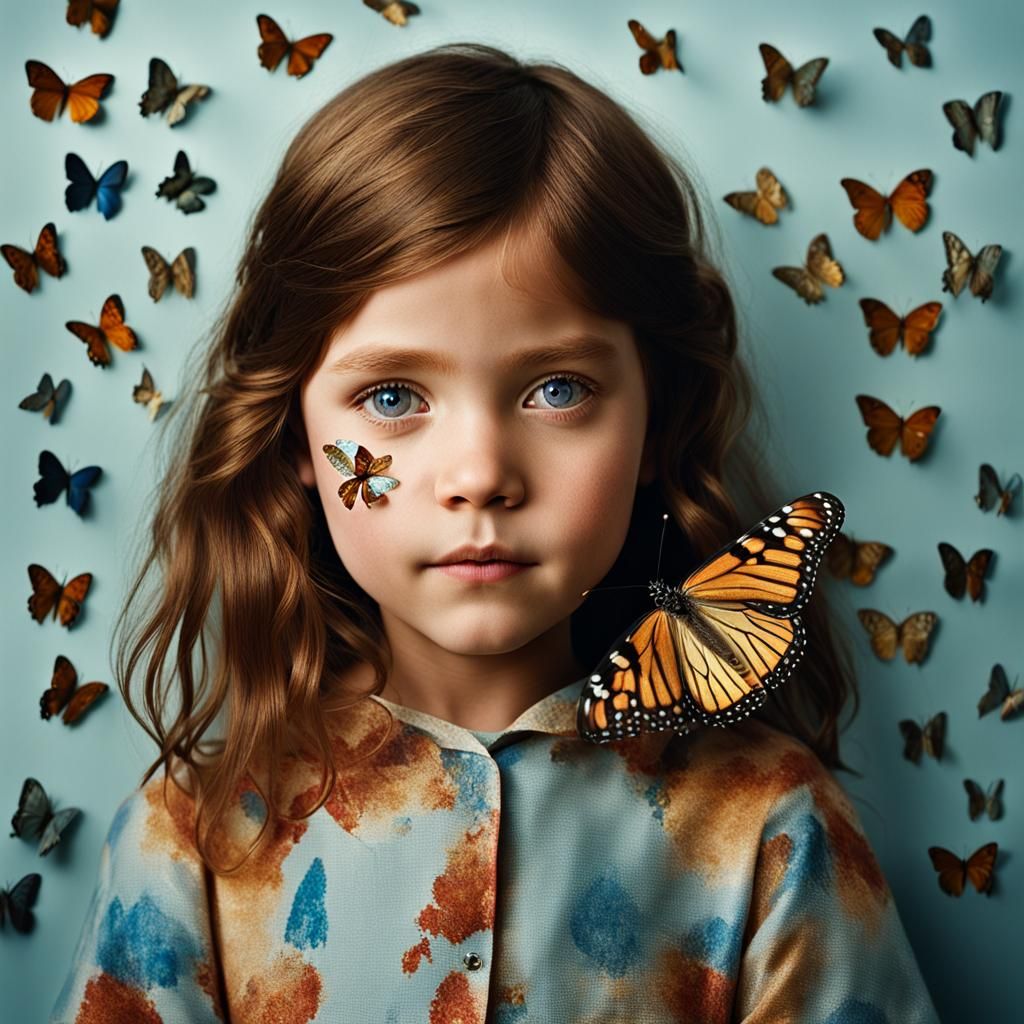 Girl with Butterfly: Professional Portrait Photography