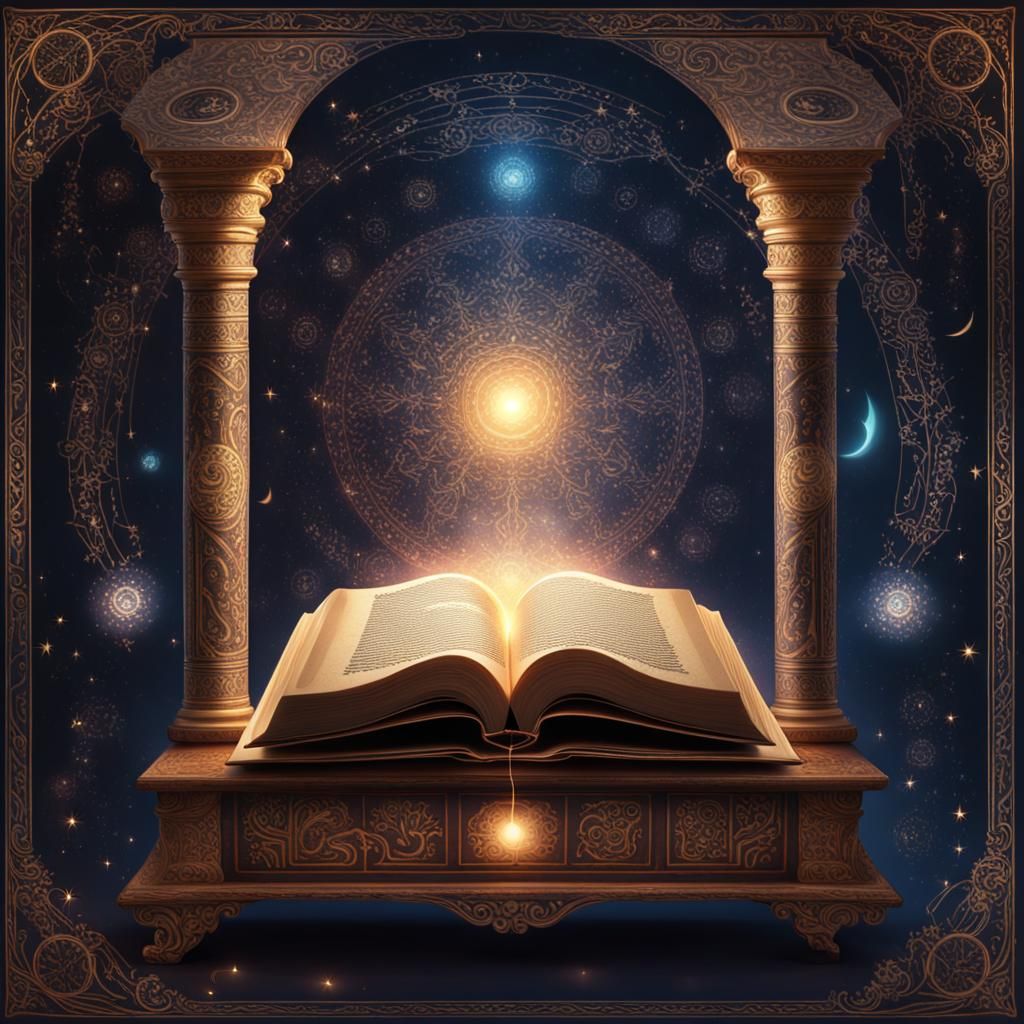 Enchanting Magic Emanates from Ancient Spellbook