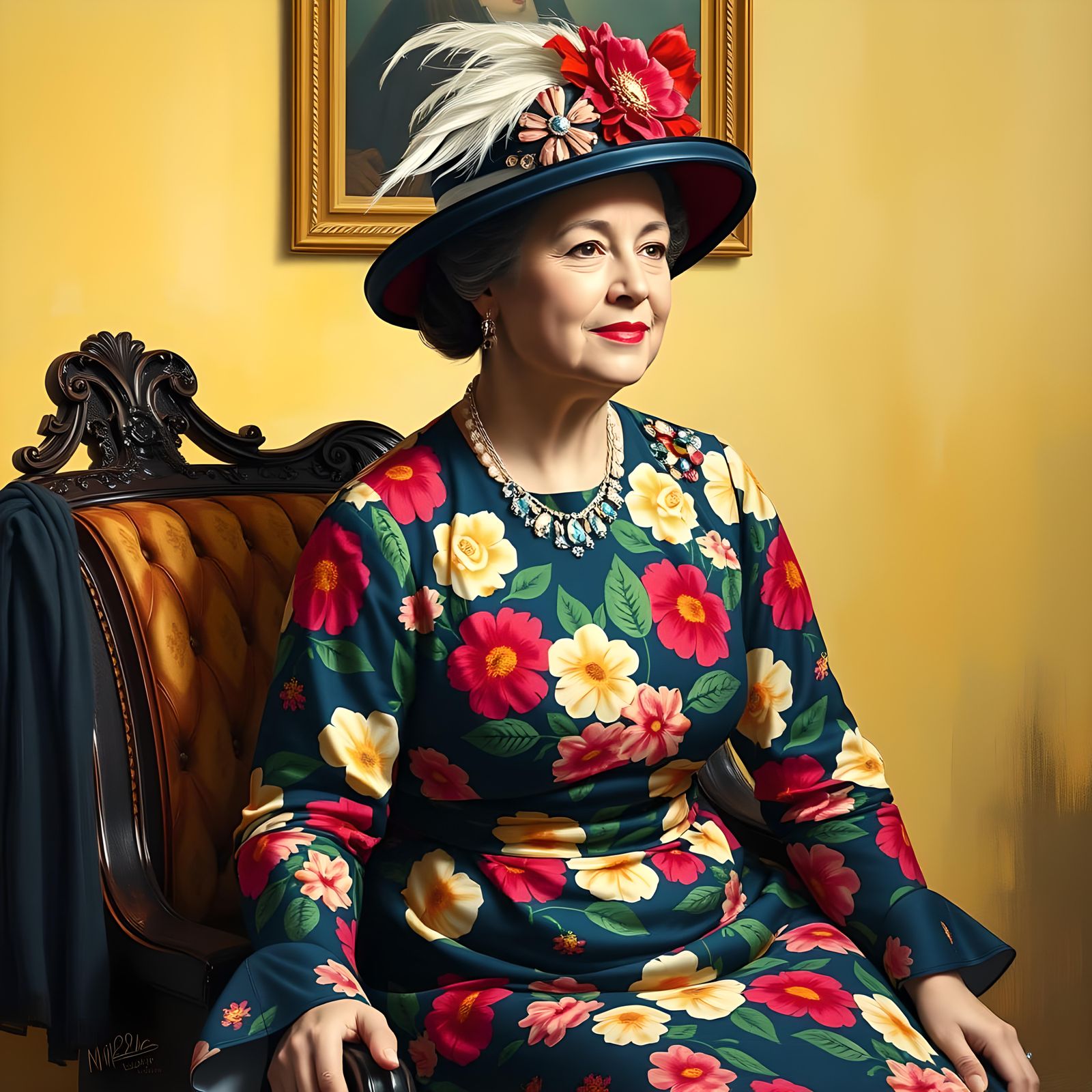 Queen Victoria Reimagined in 1960s Fashion