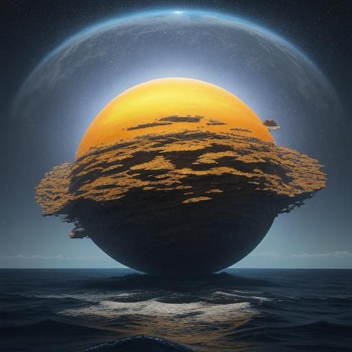 Sentient Ocean Planet Orbiting Twin Suns