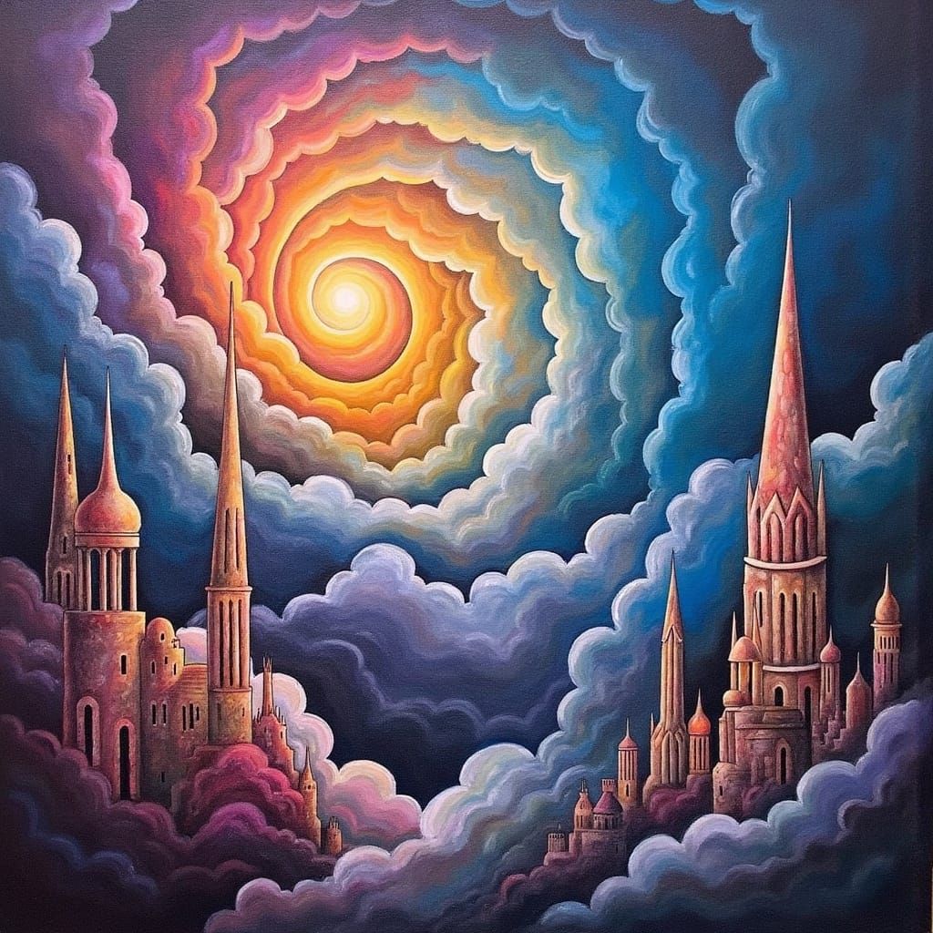 Surreal Dreamscape: Abstract Expressionism and Futuristic Ar...