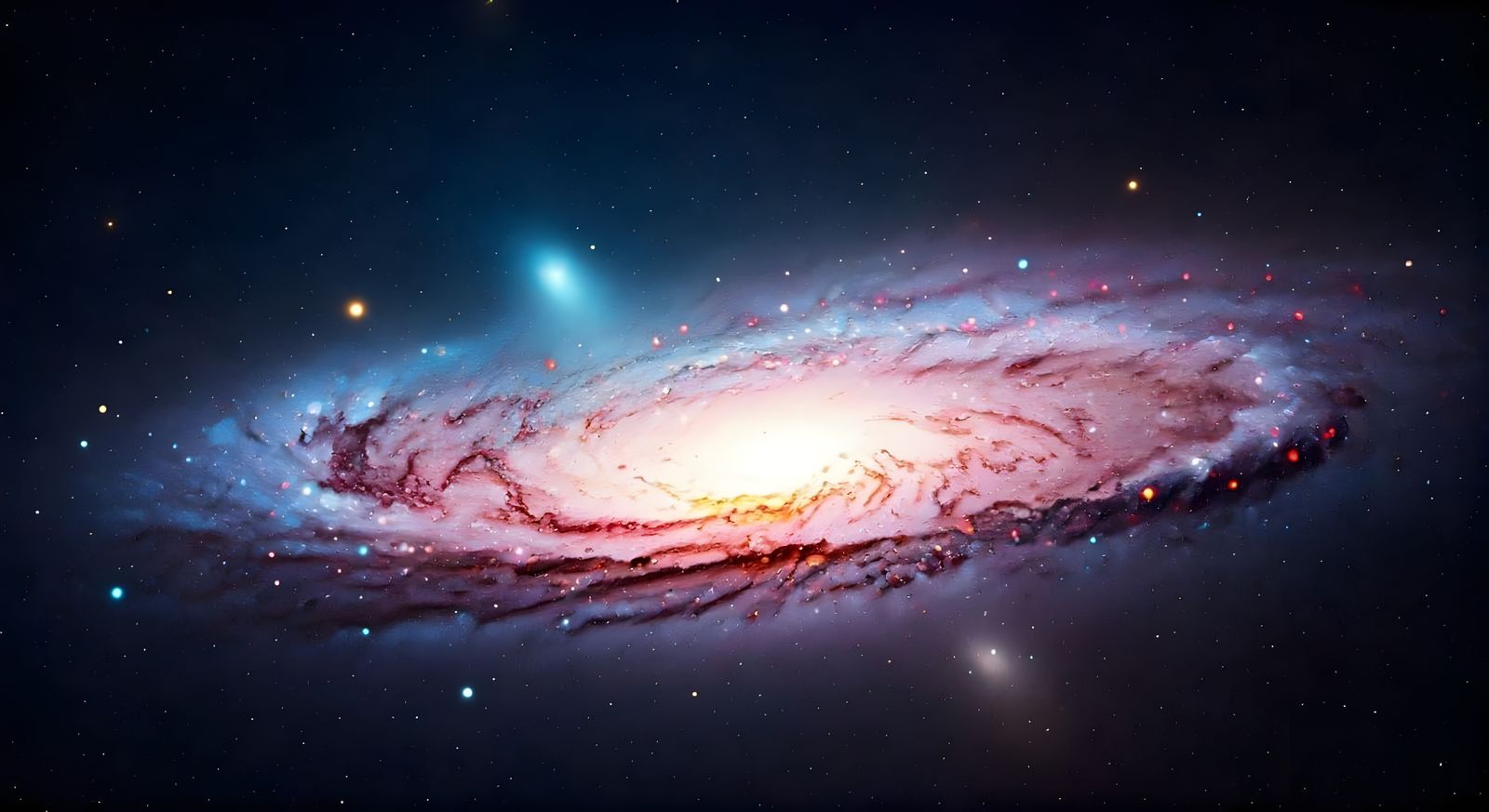 Ominous Polka Dot Lightning Storm Over Galaxy