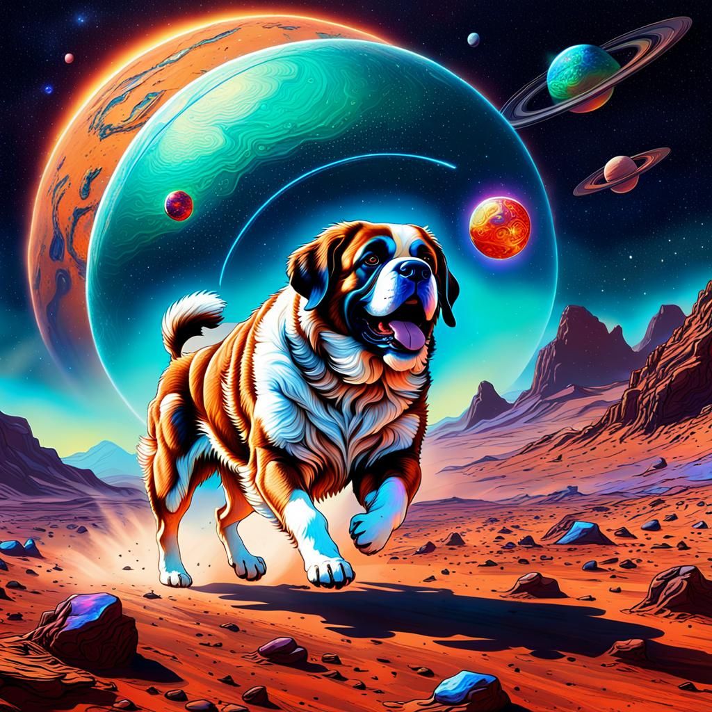 St. Bernard on Mars