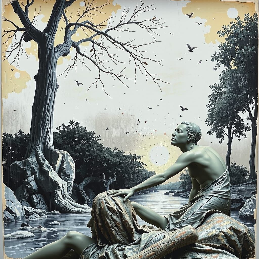 Hyperrealistic Sculpture With Dynamic Lighting