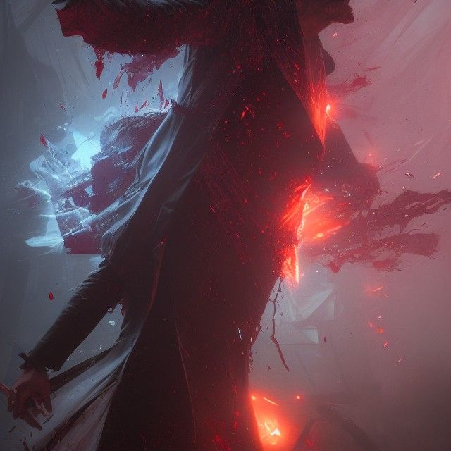 Time Lord Bleeding: Dark Fantasy Art