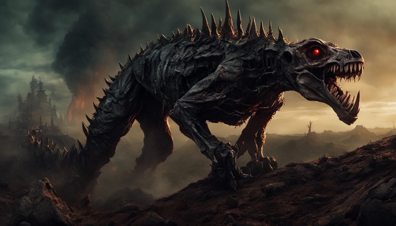 Kromagladon Infidus Portrait: Sinister Horror Landscape