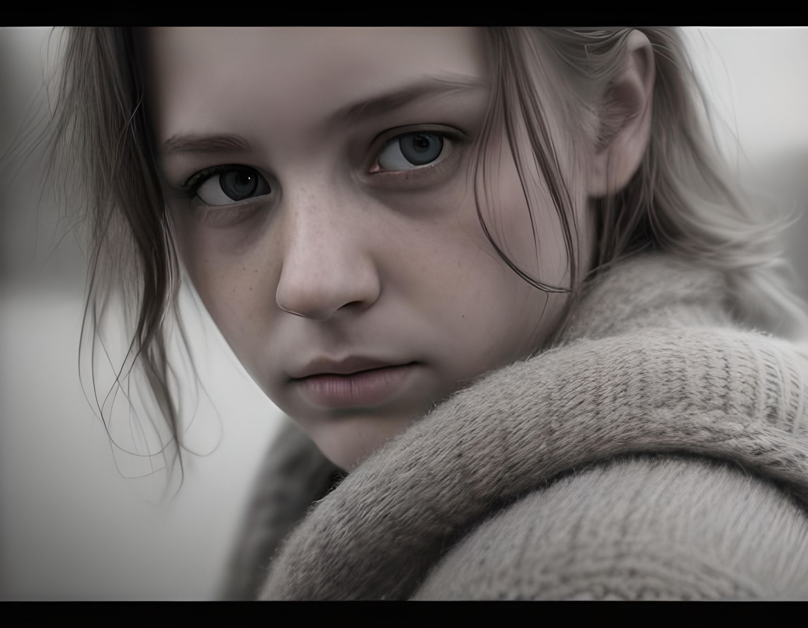 Hyperrealistic Close-Up Portrait in Cinematic Style